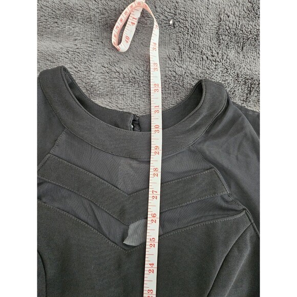 Emerald Sundae Little Black Dress Size S NWT Y2K party rock sheer - Picture 6 of 7